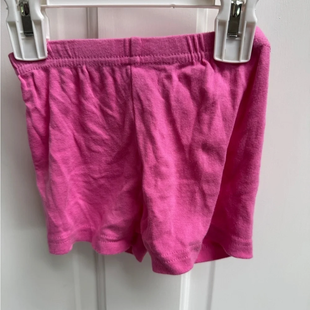 Disney 2T Girls Pink Pajama Bottoms Shorts